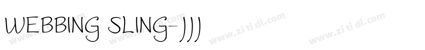 WEBBING SLING字体转换